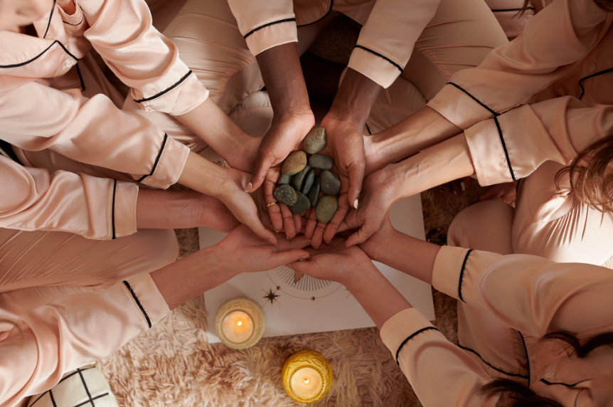 Women gathered in circle